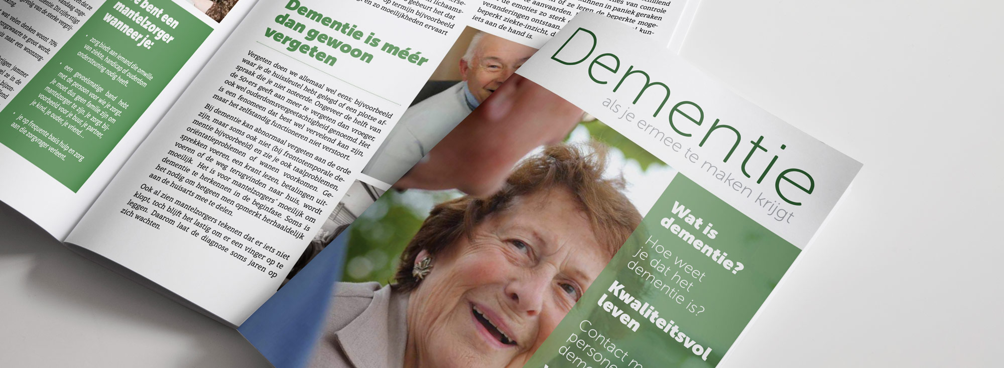 Brochure Dementie | als je ermee te maken krijgt